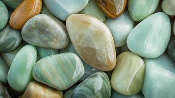 Abstract pattern grey gravel stones smooth glossy texture marble polished modern background photo