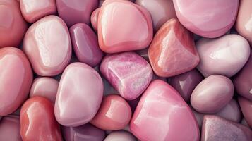 Abstract pattern pink gravel stones smooth glossy texture marble polished modern background photo