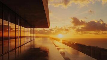 Shadow building architecture structure sunset exterior yellow scene photo