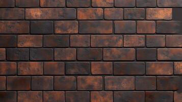 Brick brown pastel wall pattern block stone arrangement rustic dark background photo