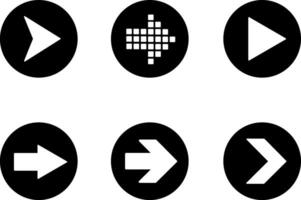 White Arrow Icons. Cursor. Modern Simple Arrows. vector