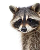 A raccoon is looking at the camera photo