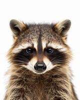 A raccoon is looking at the camera photo