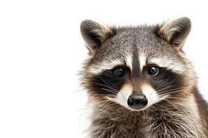 A raccoon is looking at the camera photo