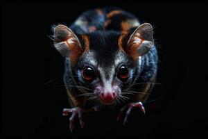 A small animal with big eyes and big ears photo