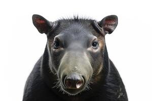 A close up of a tapir looking at the camera photo