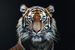 A tiger is looking into the camera photo