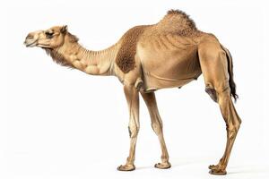 A camel standing on its hind legs photo