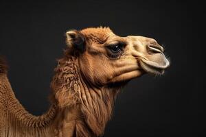 A camel with a long nose and long ears photo