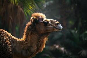 A camel in the wild photo