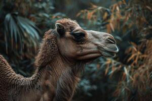 A camel in the jungle photo