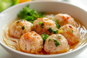 Chinese style crab meat balls photo
