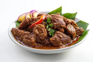 Kangkung beef with chilli sauce photo