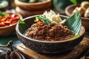 Indonesian food in a bowl photo