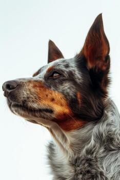 un perro con un largo nariz y orejas foto