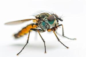 A fly with large eyes and long legs photo