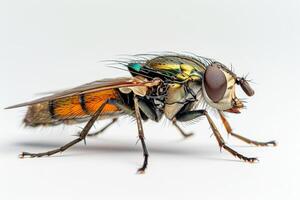 A fly with a long tail and a big head photo