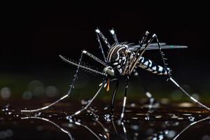 A mosquito with long legs and a long tail photo