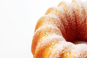 A bundt cake with sugar on top photo