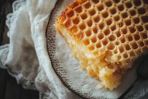A piece of cake on a plate with a fork photo