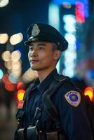 A man in a police uniform photo