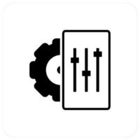 Configuration and gear icon concept vector