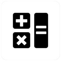 Calculation and calculate icon concept vector