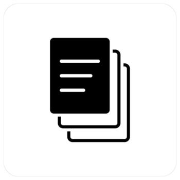 Duplicate Copy and duplicate icon concept vector