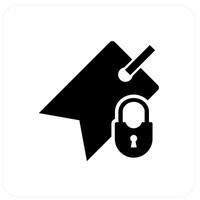 Tag Security and label icon concept vector