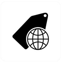Global Tag and label icon concept vector