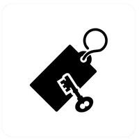 Key Tag and label icon concept vector
