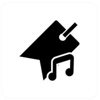 Music Tag and label icon concept vector