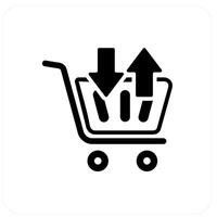 Synchronize Cart and trolley icon concept vector