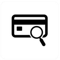 Search Card and send icon concept vector