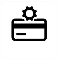 Card Setting and configuration icon concept vector