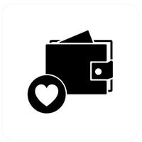 Favorite Wallet and wallet icon concept vector