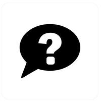 Question and query icon concept vector