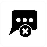 Delete Message and remove icon concept vector