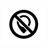 Location Prohibited and pointer icon concept vector