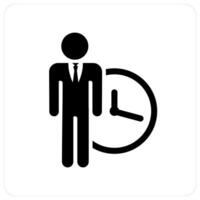 Punctuality and time icon concept vector