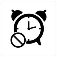 Time Prohibited and forbidden icon concept vector