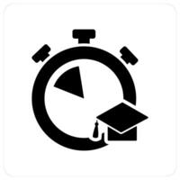 Study Time and time icon concept vector