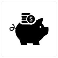Savings and money icon concept vector