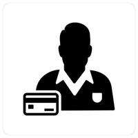 Card Owner and owner icon concept vector