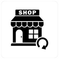 Update Store and shop icon concept vector