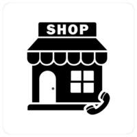 Calling Store and call icon concept vector