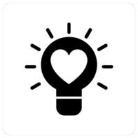 Favorite Idea and idea icon concept vector