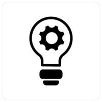 Renovate Idea and idea icon concept vector
