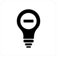 Remove Idea and idea icon concept vector