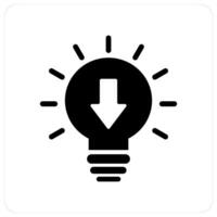 Inspiration and idea icon concept vector